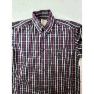 Gunnison Creek Outfitters Long Sleeve Button Up Medium Plaid Shirt  Western EUC